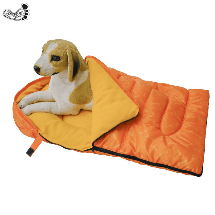 Cross-border Supply Factory Wholesale Dog Waterproof Warm Sleeping Bag Pet Bed Kennel Mat Pet Supplies