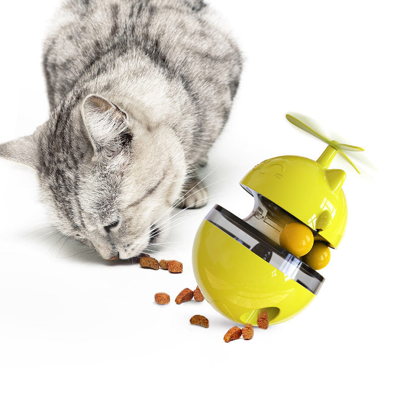 Spot Cat And Dog Track Ball Snack Toy Spilled Food Ball Tumbler Cat Funny Cat Stick
