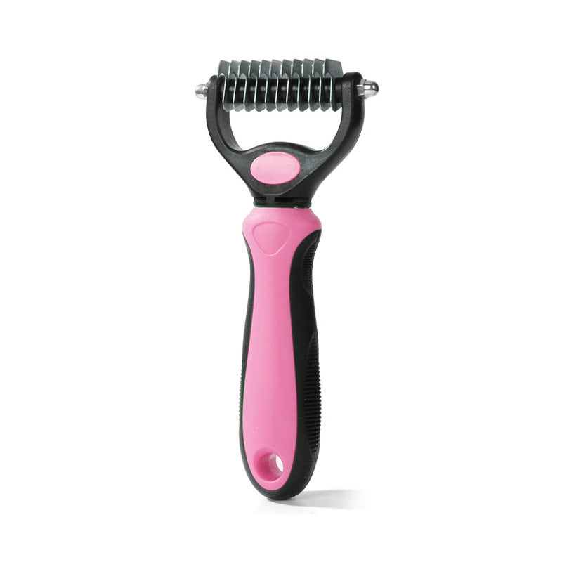 Pet Stainless Steel Hair Removal Dog And Cat Comb Hair Removal Comb Cleaning Beauty Rake Comb Double-sided Knot Comb
