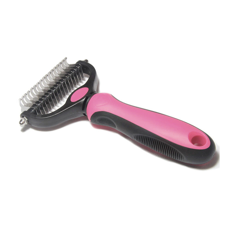 Pet Stainless Steel Hair Removal Dog And Cat Comb Hair Removal Comb Cleaning Beauty Rake Comb Double-sided Knot Comb