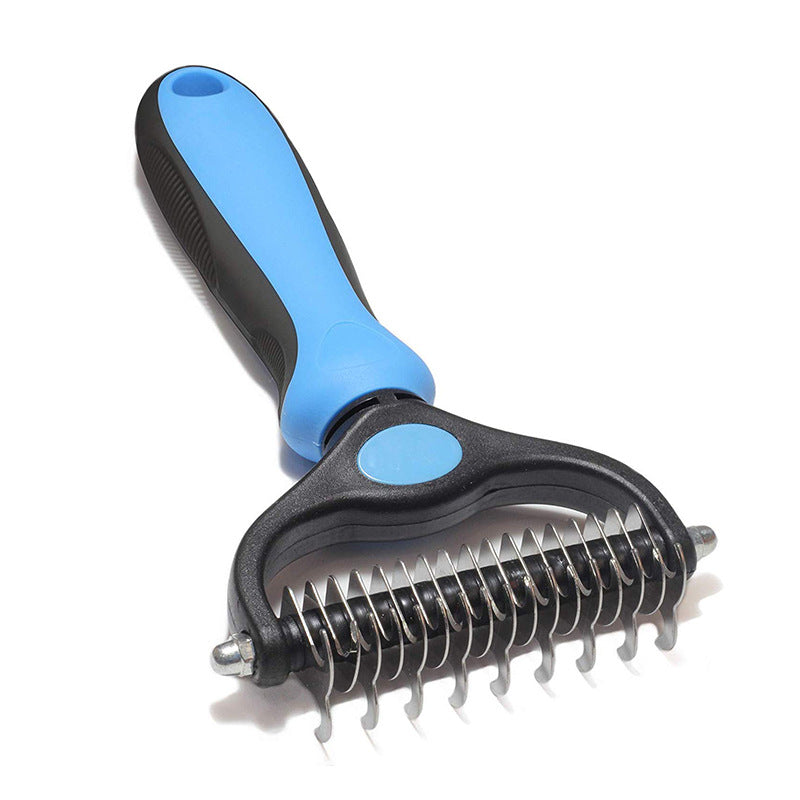 Pet Stainless Steel Hair Removal Dog And Cat Comb Hair Removal Comb Cleaning Beauty Rake Comb Double-sided Knot Comb