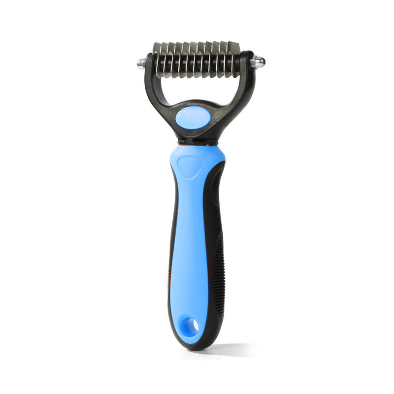 Pet Stainless Steel Hair Removal Dog And Cat Comb Hair Removal Comb Cleaning Beauty Rake Comb Double-sided Knot Comb