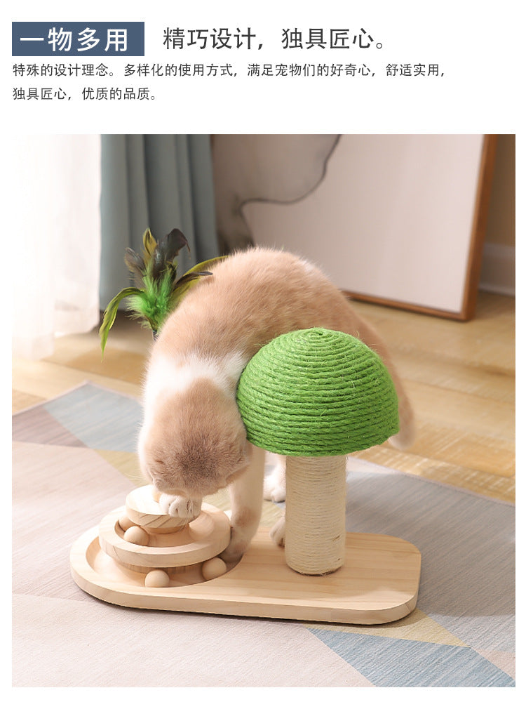 Cat Scratching Board Vertical Cat Scratching Post Cat Toys Non-Dandruff Wear-resistant Sisal Self-Hi Relieving Boredom Funny Cat Grinding Claws Multi-function