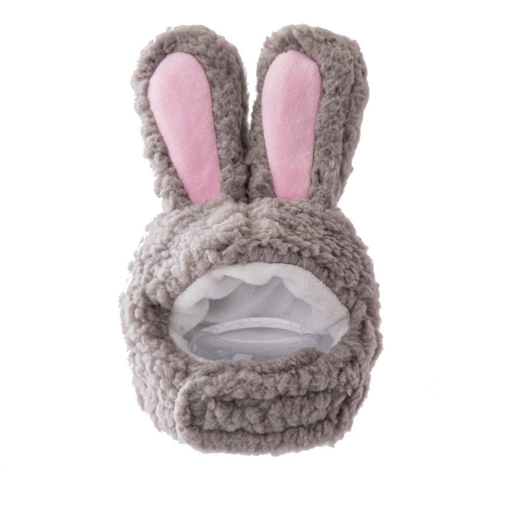 Cat Rabbit Headgear Internet Celebrity Small Ear Hat English Short Teddy Rabbit Ear Headgear Cotton Velvet Cat Hat