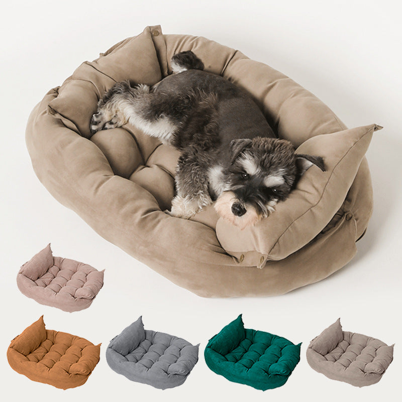 Dog Kennel Mat Multifunctional Folding Square Mat Pet Sofa Kennel Dog Mat Deformable Multipurpose Dog Kennel