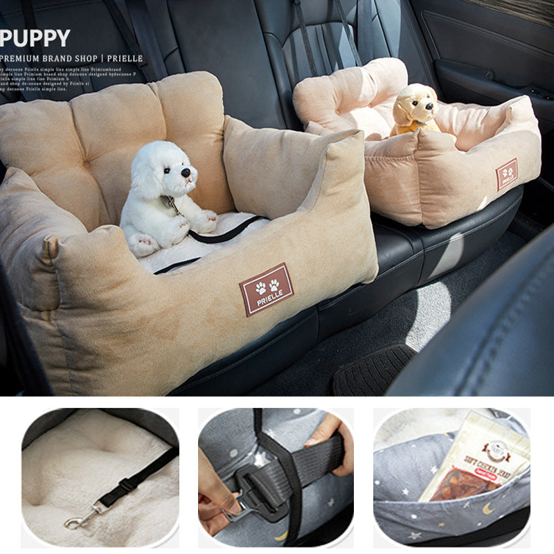 Korea Car Kennel Pet Car Seat Portable Portable Kennel Teddy Four Seasons Universal Kennel Dogbed