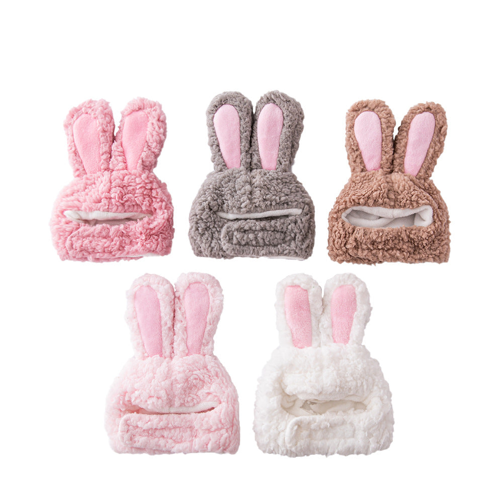 Cat Rabbit Headgear Internet Celebrity Small Ear Hat English Short Teddy Rabbit Ear Headgear Cotton Velvet Cat Hat