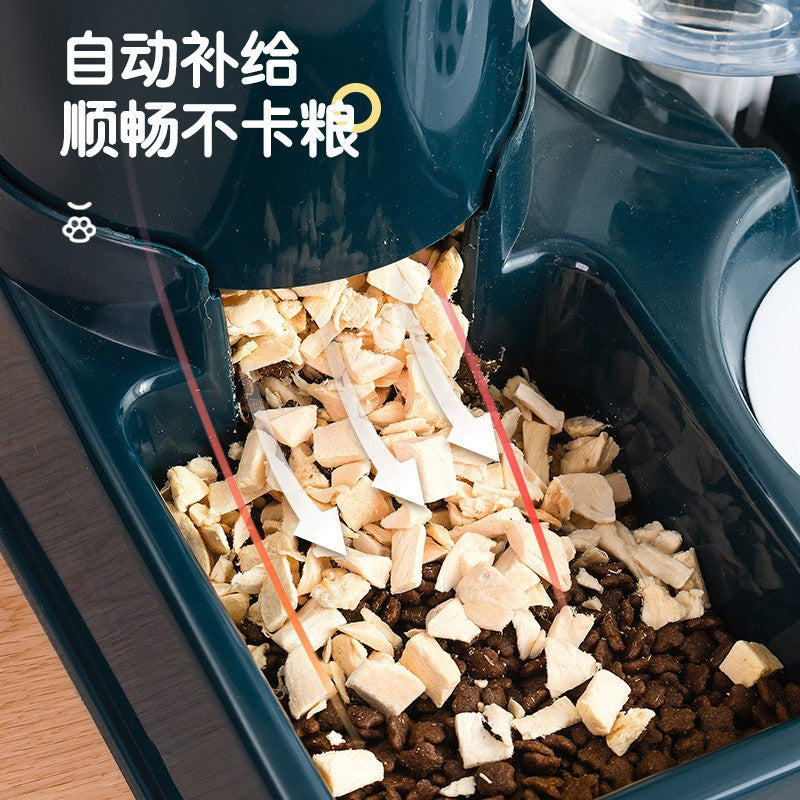 Cat Bowl Double Bowl Automatic Drinking Water Bowl Cat Drinking Bowl Cat Food Dog Bowl Dog Bowl Integrated Feeder Pet Supplies