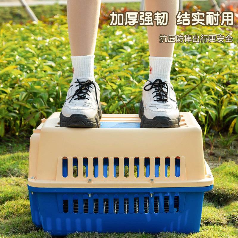 Air Box Cat Out Portable Cat Cage Cat Bag Pet Space Box Dog Checked Box Car Dog Cage Box