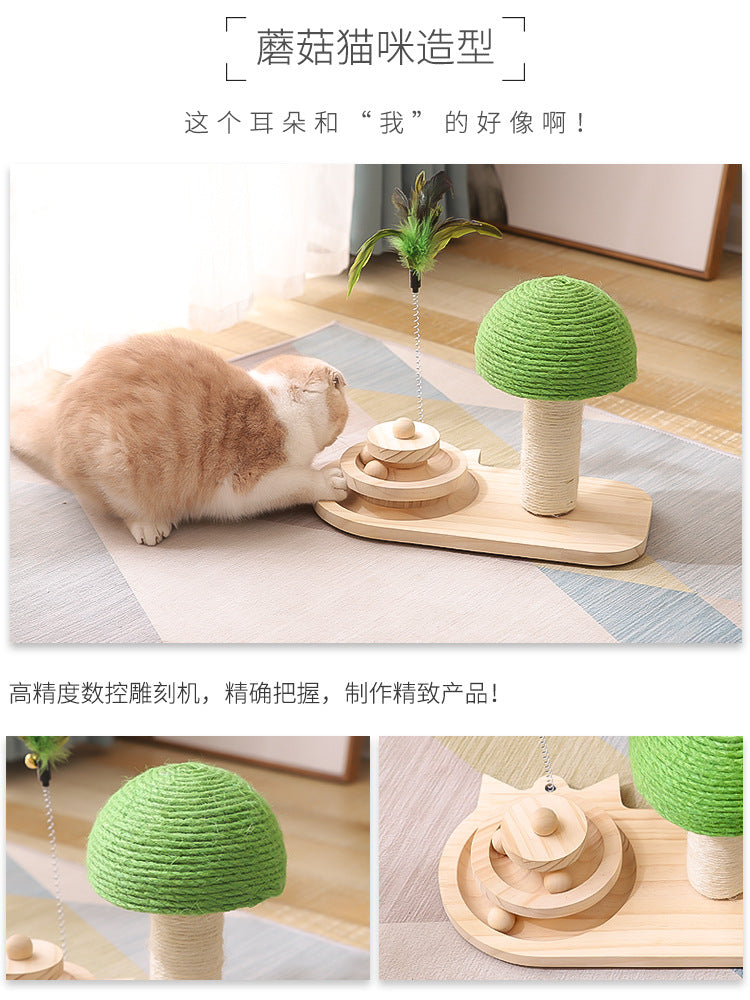 Cat Scratching Board Vertical Cat Scratching Post Cat Toys Non-Dandruff Wear-resistant Sisal Self-Hi Relieving Boredom Funny Cat Grinding Claws Multi-function
