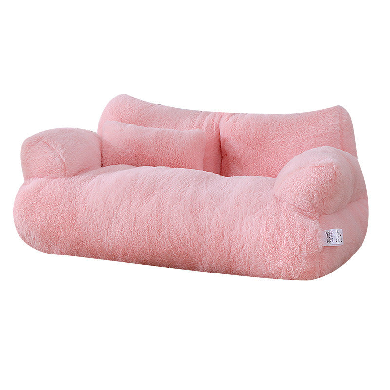Oversized Lezhizhi Winter Warm Large Pet Cat Sofa Removable And Washable Four-season Pet Nest Cat Nest Cat Supplies