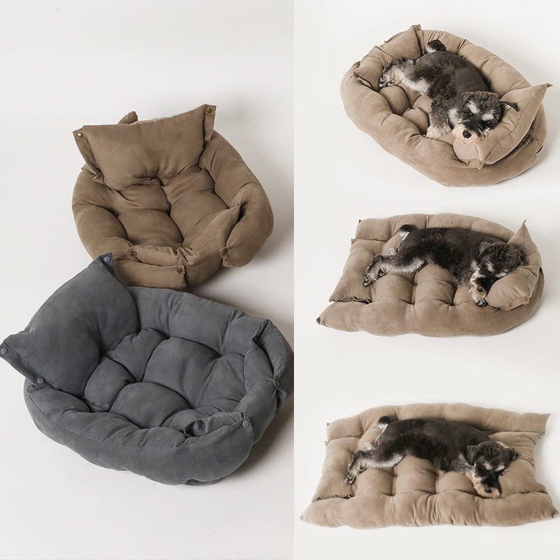 Dog Kennel Mat Multifunctional Folding Square Mat Pet Sofa Kennel Dog Mat Deformable Multipurpose Dog Kennel
