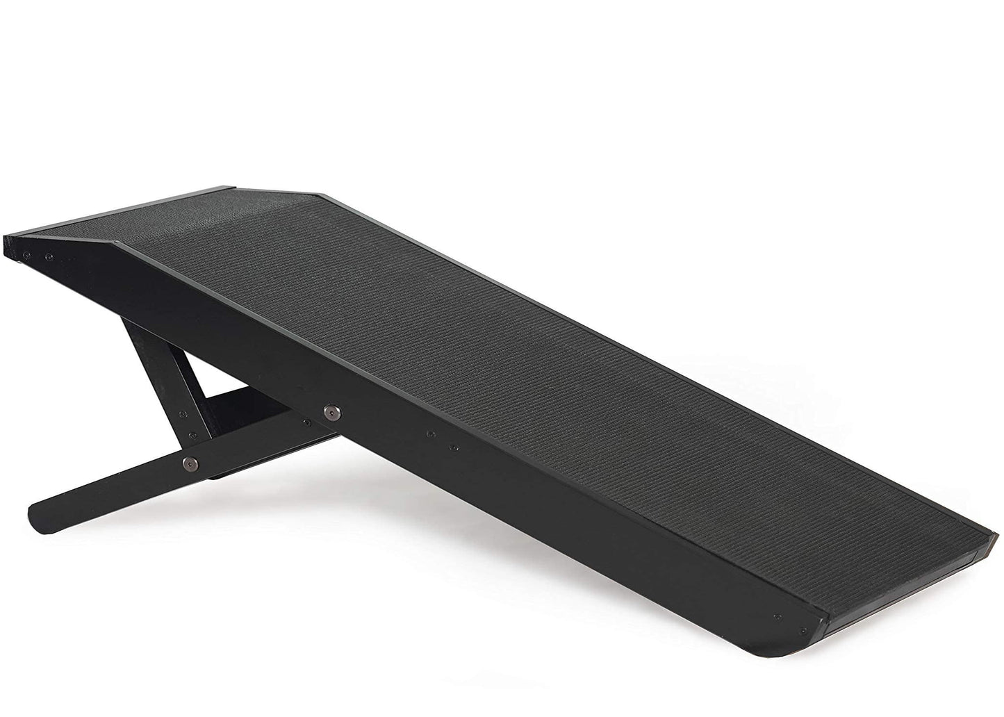 Youfun Adjustable Dog Ramp for Bed Small Dog & Large Dogs - 24" H Folding Dachshund Ramp Hardwood Pet Ramp for Couch with Platform Top & Anti-Slip Surface - 47" L Dog Ramps for Medium Dogs & Old Cats