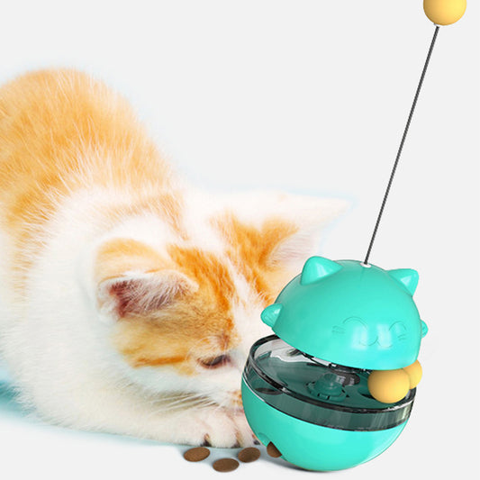 Spot Cat And Dog Track Ball Snack Toy Spilled Food Ball Tumbler Cat Funny Cat Stick