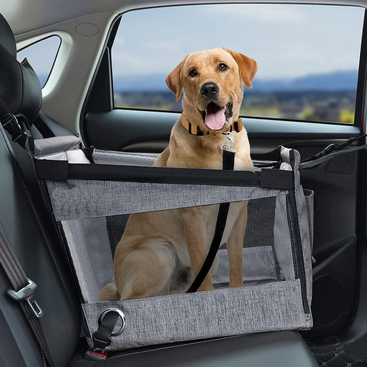 Car Pet Pad Dog Basket Car Travel Dog Pad Rear Half-seat Hammock With Hook Breathable Mesh Folding Kennel