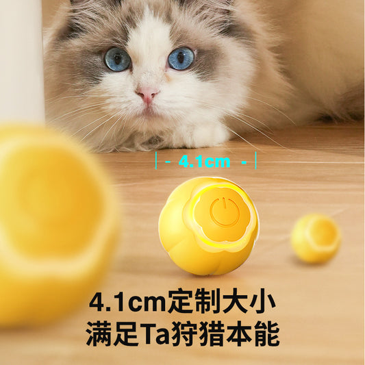 Pet Smart Rolling Ball Cat Toy Ball Relieves Boredom Self-Hi Funny Cat Stick Bite Resistant Pet Toy Ball