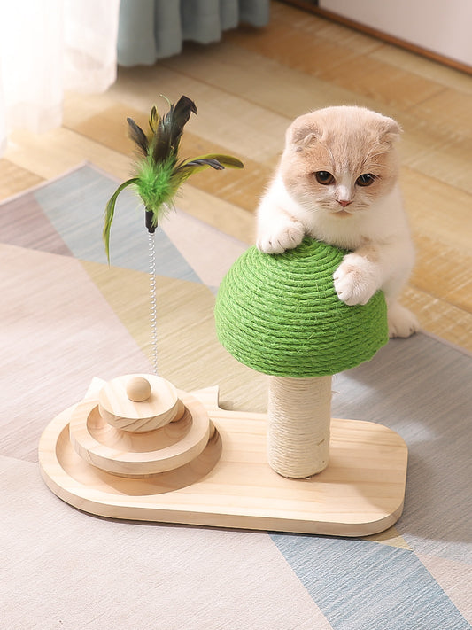 Cat Scratching Board Vertical Cat Scratching Post Cat Toys Non-Dandruff Wear-resistant Sisal Self-Hi Relieving Boredom Funny Cat Grinding Claws Multi-function
