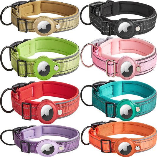 Pet Adjustable Reflective Collar Not Tight Neck Nylon Collar Small And Medium Size Dog Collar Diving Material Bottom Dog Collar